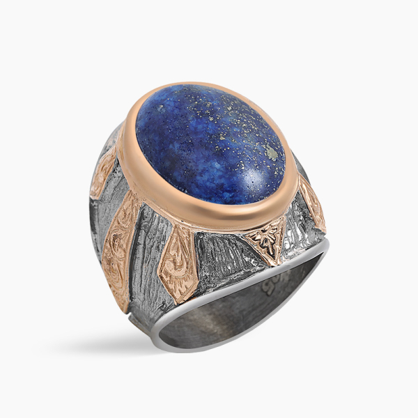 Lapis Lazuli Taşlı Gümüş Yüzük