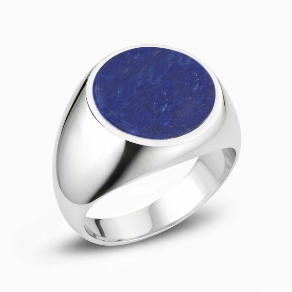 Lapis Lazuli Taşlı Basic 925 Ayar Gümüş Yüzük