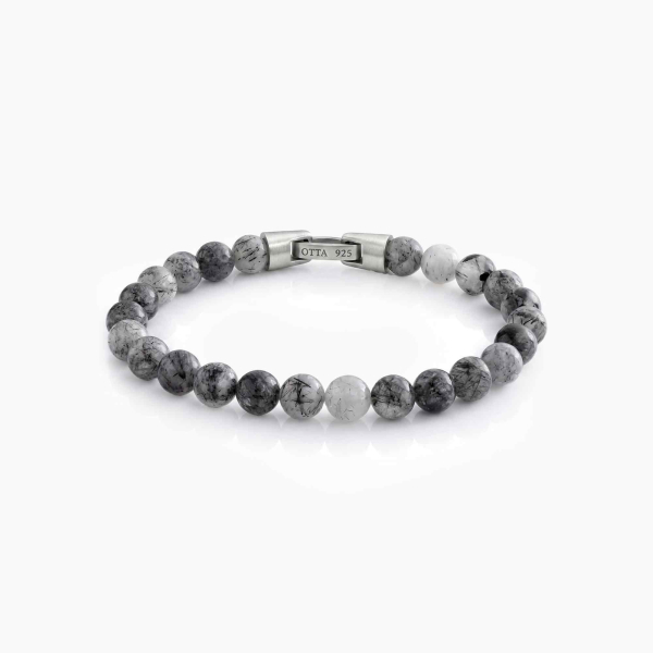 Nisan – Siyah Rutil Kuvars Taşlı Tesbih Bileklik – 8 mm