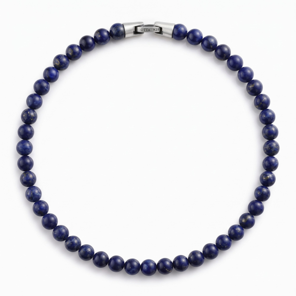 Lapis Lazuli Taşlı Boncuk Kolye – 8 mm