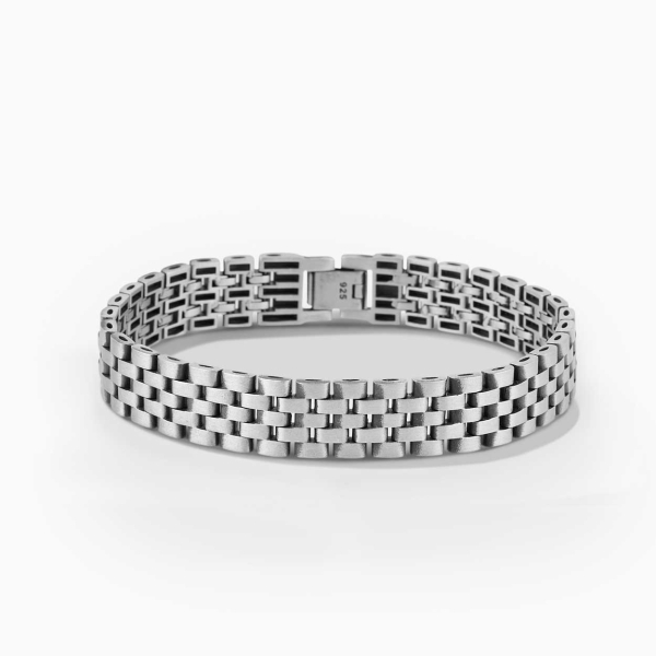 Rolex Tarzı Gümüş Bileklik